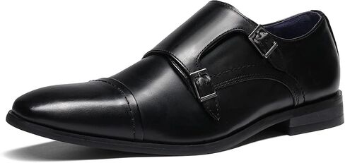 Bruno Marc Men's Dress Loafer Shoes Monk Strap Slip On Loafers in Saudi Arabia