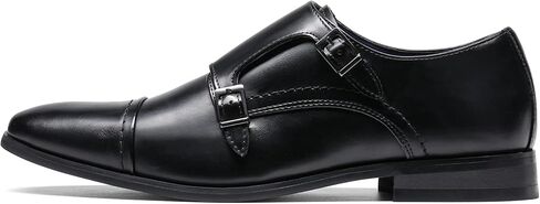 Bruno Marc Men's Dress Loafer Shoes Monk Strap Slip On Loafers in Saudi Arabia