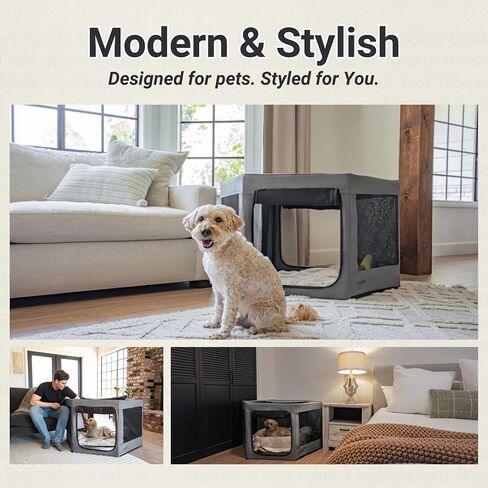 Pet Playpen with Top - Perfect for Puppies & Small Dogs - Indoor and Outdoor Puppy & Dog Play Pen - Features 2 Doors - Easily Portable - with Included Storage Bag in Saudi Arabia
