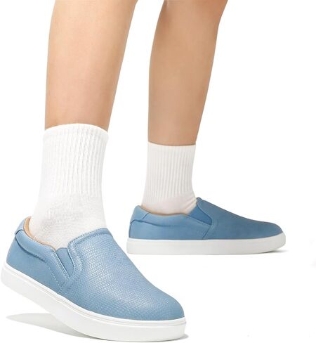 STQ Wide Toe Box Slip On Shoes for Women | Business Casual Shoes for Women Trendy Fashion Sneakers Lightweight Loafers Shoes in Kuwait