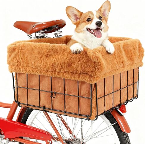 بطانة سلة دراجة الحيوانات الأليفة من Xixter مريحة ودافئة مع سهولة التركيب، طبقة خارجية مصنوعة من مادة قطيفة قصيرة (سلة الدراجة غير متضمنة) in Kuwait