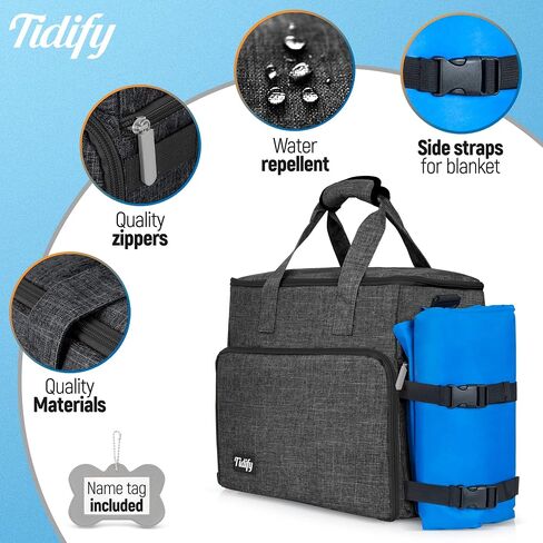 Customized Dog Travel Bag - You Name It and We Make It, Your Own Personalized Pet Travel Bag, Make It Special for You and Your Pet. (Dark Grey) in Saudi Arabia