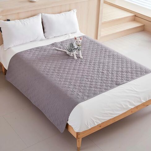 Pet Bed Liners Waterproof Non-Slip Protective Mat (50 * 40 inches), Light Grey in Saudi Arabia