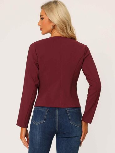 Allegra K Women's Fall Casual Jacket Elegant Button Front Work Office Blazer in Saudi Arabia