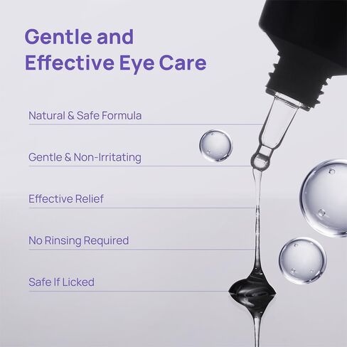 جل عين الكلب من HICC PET، علاج عدوى عين الكلب الموصى به من قبل الطبيب البيطري، غسول قطرات عين القط، يهدئ التهيج، يرطب العيون الجافة، مرهم قطرات عين الحيوانات الأليفة بديل للكلاب والقطط والخيول. 2 أونصة سائلة in Kuwait