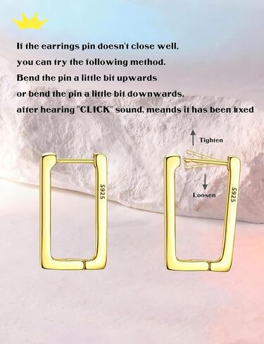 Milacolato 925 Sterling Silver Small Hoop Earrings for Women 18K Gold Plated Geometric Huggie Hoop Earrings Hypoallergenic Triangle Rectangle Heart Star Oval Cute Hoop Earrings for Women Girls in Saudi Arabia