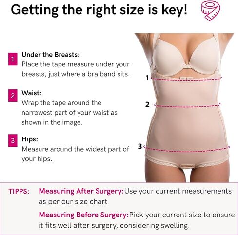 LIPOELASTIC® VH Variant - Compression Girdle with Adjustable Hooks and Eyes (L, Natural) in Kuwait
