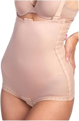 LIPOELASTIC® VH Variant - Compression Girdle with Adjustable Hooks and Eyes (L, Natural) in Kuwait