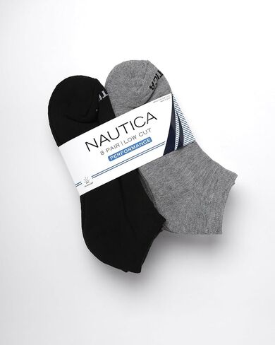 جوارب Nautica الرياضية للرجال - جوارب مبطنة بقصة منخفضة (8 عبوات) in Saudi Arabia