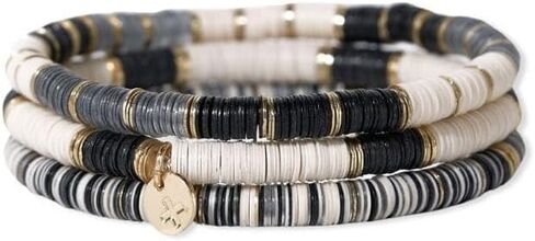 INK + ALLOY Women's Grace Kaleidoscope Stretch Sequin Stackable Mix and Match Boho Bracelet Handmade Jewelry for the Modern Bohemian in Kuwait