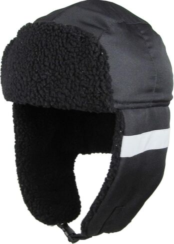 Hi Viz Trapper Warm Workwear Cold Windproof Winter Aviator Trooper Hunting Hat Ushanka Bike in Kuwait