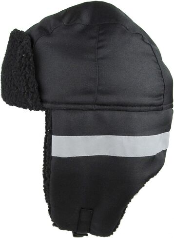 Hi Viz Trapper Warm Workwear Cold Windproof Winter Aviator Trooper Hunting Hat Ushanka Bike in Kuwait