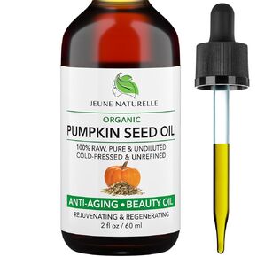 Jeune Naturelle Pumpkin Seed Oil Organic - 100% Pure RAW Cold Pressed Undiluted Pumpkin Seed Oil For Anti Aging Wrinkle Repair Hair Growth Serum Pumpkin Oil - Vitamin E Oil For Skin, 2 oz in Saudi Arabia