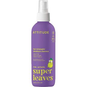 ATTITUDE Hair Detangler Spray for Baby and Kids, EWG Verified, Plant- and Mineral-Based Ingredients, Hypoallergenic Vegan and Cruelty-free, Watermelon & Coconut, 8 Fl Oz in Saudi Arabia