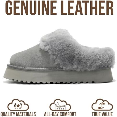 Project Cloud 100% Genuine Leather Memory Foam Slippers for Women Footwear | Memory Foam Cushioning; Genuine Leather Upper; Non-Slip Sole; Lightweight Design for Everyday Comfort and Support All-Day Use in Saudi Arabia