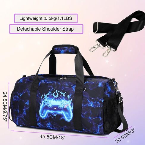 Dance Bag for Girls Sports Gym Bag for Girls Kids Travel Duffel Bags Waterproof Tie-dye Purple Overnight Duffel Bag with Shoe Compartment Ballet Gym Bag in Kuwait