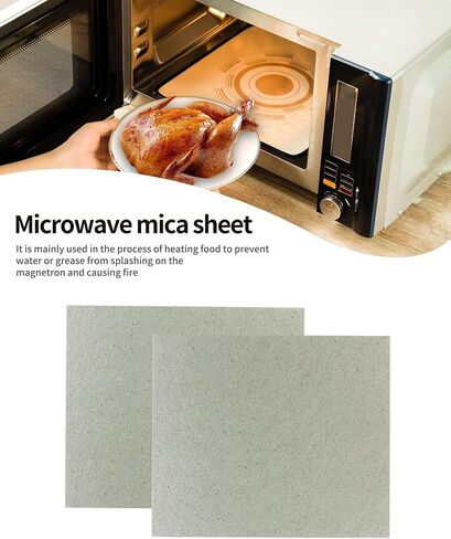 2 PCS Waveguide Cover, Universal Mica Sheet for Microwave Oven, Free Cutting According to The Required Size, 150X120mm in Saudi Arabia