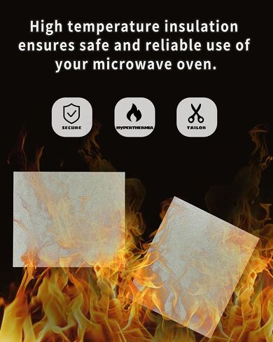 2 PCS Waveguide Cover, Universal Mica Sheet for Microwave Oven, Free Cutting According to The Required Size, 150X120mm in Saudi Arabia