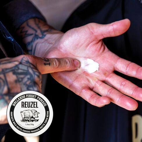 Reuzel Extreme Hold Matte Pomade - Men's Concentrated Wax Formula With Natural And Organic Hold - A Vegan Defining And Thickening Product That's Easy To Apply And Remove - Original Fragrance in Saudi Arabia