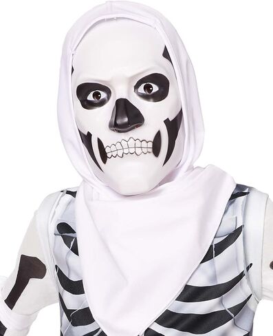 Spirit Halloween Fortnite Skull Trooper (Inverted) Costume | Officially Licensed | Video Game Costume | Fortnite Cosplay in Saudi Arabia