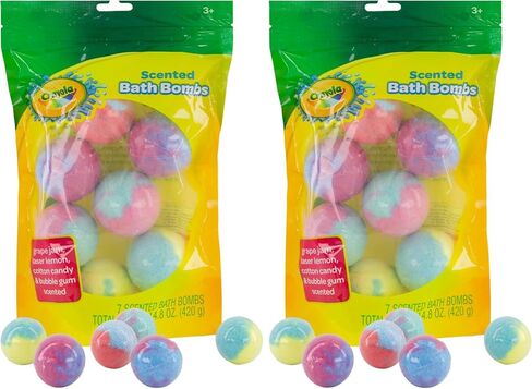 Crayola Colorful Scented Bath Bombs 7Ct in Saudi Arabia