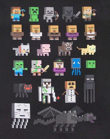 تي شيرت Minecraft للأولاد Sprites بأكمام قصيرة للأطفال in Saudi Arabia