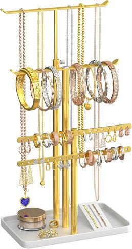 Tree Jewelry Organizer by SoCal - Jewelry Tree Earring Organizer and Necklace Holder - Jewelry Stand, Earring Holder Organizer, Necklace Organizer Bracelet Holder - Jewelry Holder and Jewelry Display in Saudi Arabia