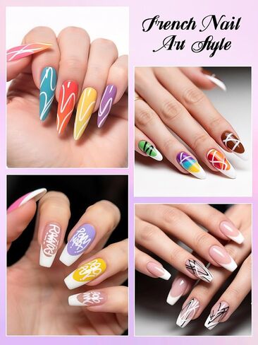 10 Color Metal Giltter 3D Nail Art Pens Set, Kalolary Double-ended Nail Point Graffiti Dotting Pen Drawing Painting Liner Brush for DIY Nail Art Beauty Adorn Manicure Tools(G) in Saudi Arabia