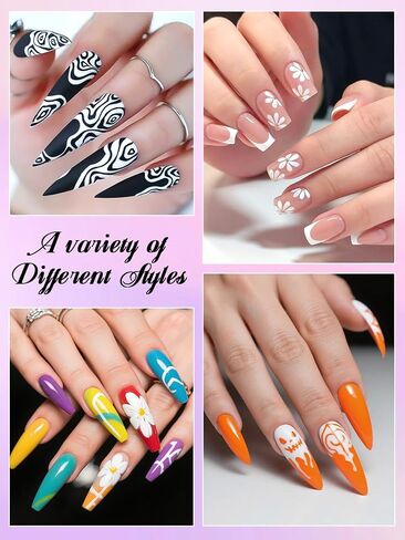 10 Color Metal Giltter 3D Nail Art Pens Set, Kalolary Double-ended Nail Point Graffiti Dotting Pen Drawing Painting Liner Brush for DIY Nail Art Beauty Adorn Manicure Tools(G) in Saudi Arabia