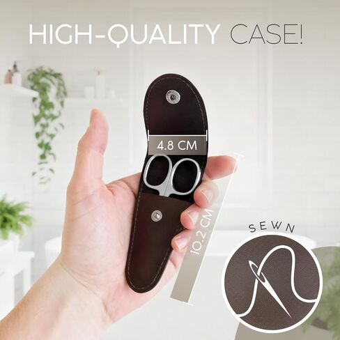 marQus - Straight nail scissors made in Germany Solingen incl. case for precise cutting of nails suitable as fingernail scissors and toenail scissors in Kuwait