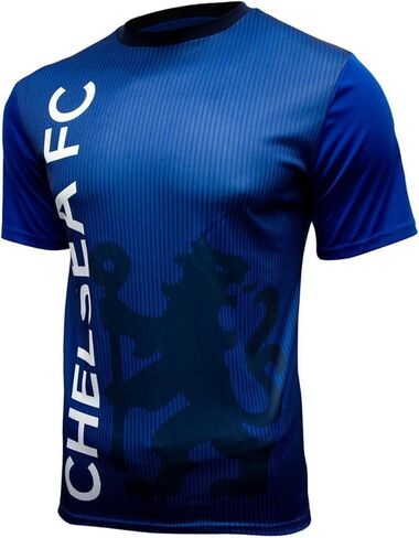Icon Sports Men Compatible with Chelsea Big Lion Shadow Logo Poly Soccer Jersey - 01 in Saudi Arabia