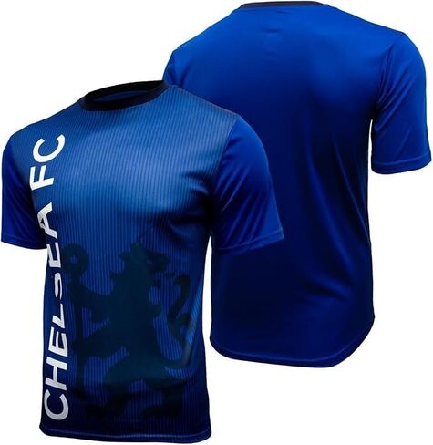 Icon Sports Men Compatible with Chelsea Big Lion Shadow Logo Poly Soccer Jersey - 01 in Saudi Arabia