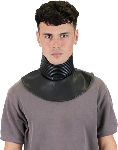 Neck Seal Costume Cosplay Armor Helmet Accessory Ribbed Black Gaiter in Kuwait
