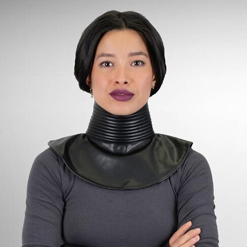 Neck Seal Costume Cosplay Armor Helmet Accessory Ribbed Black Gaiter in Kuwait