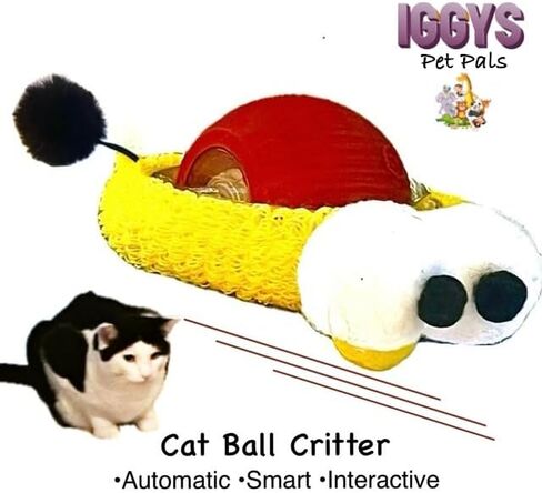 لعبة Cat Ball Critter مشحونة بمنفذ USB تتميز بثلاثة أوضاع حركة سريعة غير متوقعة، تقلب بأضواء LED ومن المؤكد أنها ستبقي حيوانك الأليف مستمتعًا. in Saudi Arabia