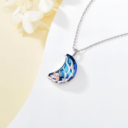 Mushroom Necklace,Frog Necklace 925 Sterling Silver Frog Mushroom Pendant Mushroom Frog Necklace with Crystal Mushroom Amphibians Reptiles Frog Necklaces Jewelry Gift for Women Girls Graduation in Kuwait