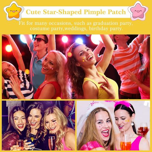 Mandabloom Acne Patches Rainbow Stars, Hydrocolloid Pimple Patches, Absorb Fluid and Reduce Inflammation, Cute Star Shape, Vegan and Cruelty-Free Skincare (108 Count) in Saudi Arabia