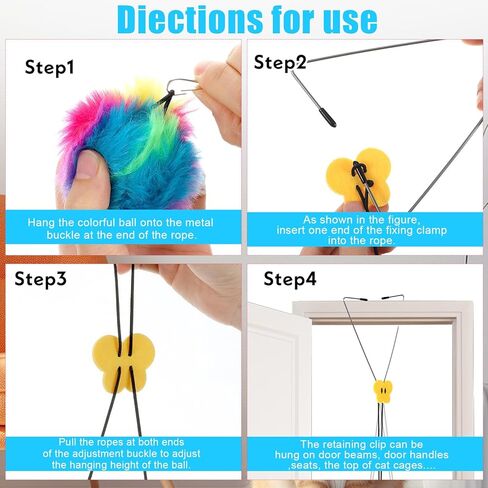 قطعتان من ألعاب القطط التفاعلية للقطط الداخلية، لعب مستقل للتعليق على باب القطط، لعبة كاتربيلر والطيور الطائرة لإطار الباب، لعبة تعليق تلقائية للحيوانات الأليفة من أجل مطاردة الحيوانات الأليفة ذاتية اللعب للبالغين الذين يشعرون بالملل في الأماكن المغلقة in Kuwait