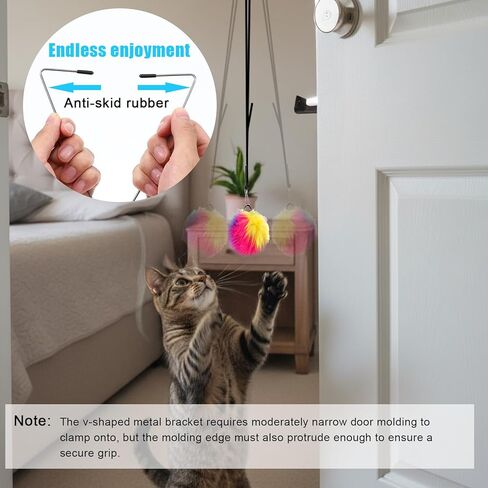 قطعتان من ألعاب القطط التفاعلية للقطط الداخلية، لعب مستقل للتعليق على باب القطط، لعبة كاتربيلر والطيور الطائرة لإطار الباب، لعبة تعليق تلقائية للحيوانات الأليفة من أجل مطاردة الحيوانات الأليفة ذاتية اللعب للبالغين الذين يشعرون بالملل في الأماكن المغلقة in Kuwait