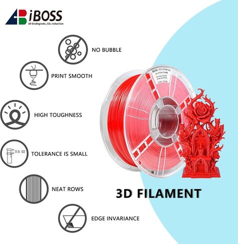 خيوط Iboss PETG 1.75 مم رمادي ، خيوط طباعة ثلاثية الأبعاد 1 كجم التخزين المؤقت (2.2 رطل) ، خيوط ثلاثية الأبعاد 1.75 مم دقة الأبعاد +/- 0.02 مم غير متشابك غير مسدود ، طباعة مع معظم الطابعات ثلاثية الأبعاد in Saudi Arabia