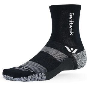 جوارب Swiftwick- FLITE XT FIVE للجري والجولف، واللياقة البدنية، والثبات التام، وجوارب طاقم مضادة للانزلاق in Kuwait