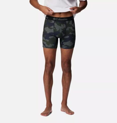 Columbia Men's Printed Polyester Stretch Solid Boxer Brief 3 Pair in Saudi Arabia
