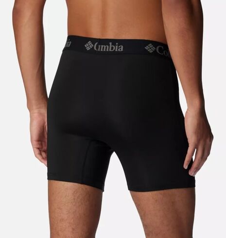 Columbia Men's Printed Polyester Stretch Solid Boxer Brief 3 Pair in Saudi Arabia