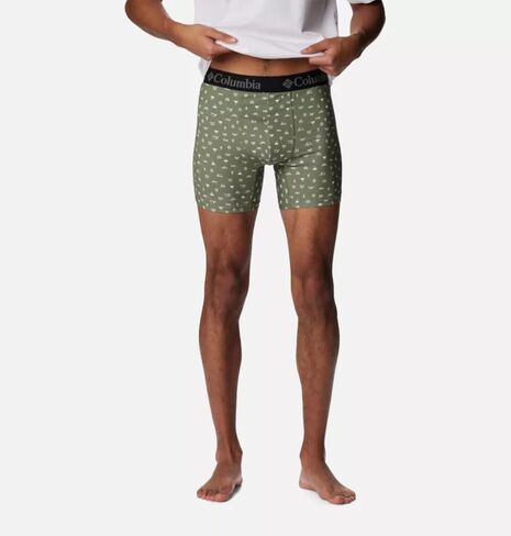 Columbia Men's Printed Polyester Stretch Solid Boxer Brief 3 Pair in Saudi Arabia