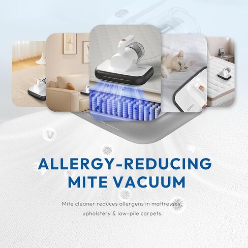 Mattress Vacuum Cleaner, 16Kpa Bed Vacuum Cleaner with UV-C Light, 72000 RPM/Min, 140°F Heat, Versatile Handheld Vacuums for Bed, Sofa, Couch, Crib(Corded) in Saudi Arabia