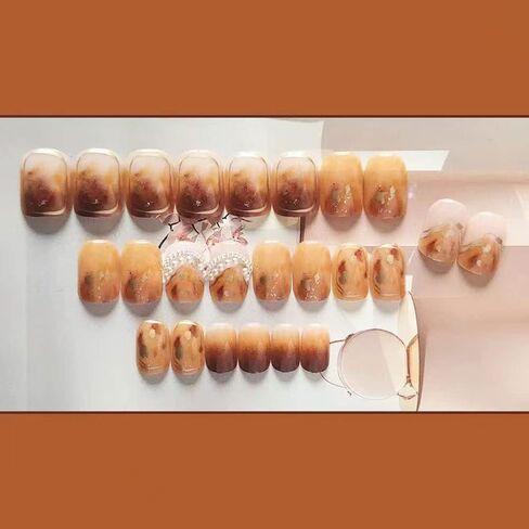 Magrace Extra Long Press on Nails Coffin Fake Nails French Tips False Nails with Designs 24 pcs Stick on Nails for Women in Saudi Arabia