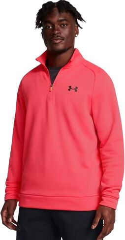 Under Armour Men's Armour Fleece ¼ Zip Active Pullover Black (as1, alpha, x_l, regular, regular, X-Large) in Kuwait