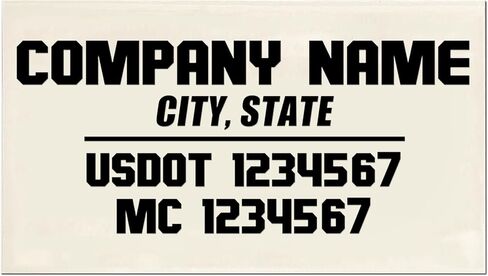 Custom Truck Company Lettering Vinyl Decal Sticker Set – Weatherproof Vinyl Numbers for Semi Trucks, Tow Trucks & Fleet Vehicles 873-3 in Saudi Arabia