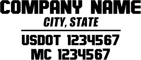 Custom Truck Company Lettering Vinyl Decal Sticker Set – Weatherproof Vinyl Numbers for Semi Trucks, Tow Trucks & Fleet Vehicles 873-3 in Saudi Arabia