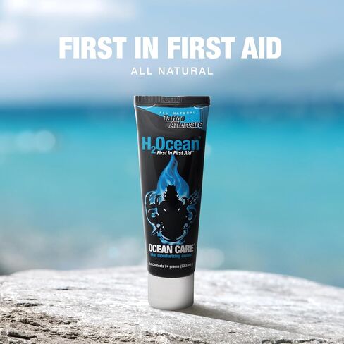 H2Ocean Ocean Care Tattoo Aftercare Water-Based Unscented Lotion for Extreme Tattoo Healing, Skin Soothing Cream & Moisturizer 2.5 oz in Saudi Arabia
